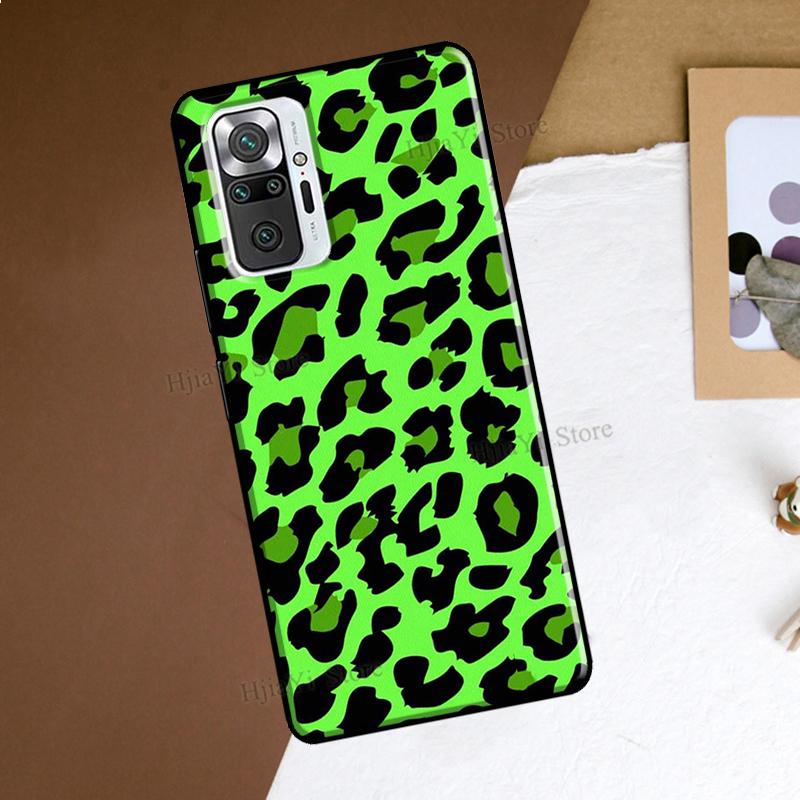 Leopard Print Black Cheetah Pattern For Xiaomi Redmi Note 10 11 Pro 10S 11S Note 7 8 9 Pro Case For Redmi 10 9 9A 9C 9T Cover