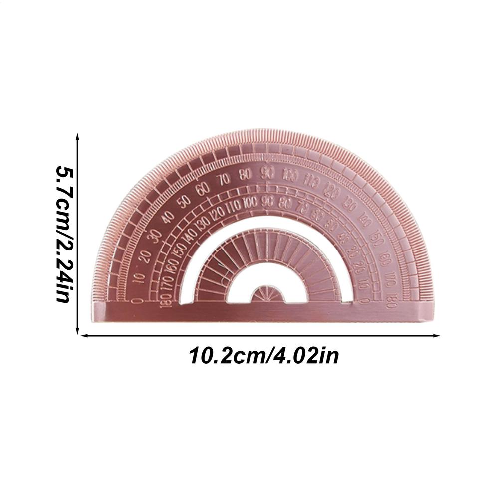 

Retro Copper Half CircleProtractor Ruler Stationery Measuring Tool School Office Supplies For Students Geometry Drafting School