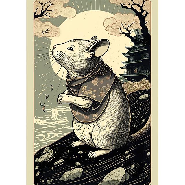 Asian Animals Zodiac Signs Japan China Prints Poster Canvas Painting Modern Wall Art Pictures for Living Room Bedroom Home Decor