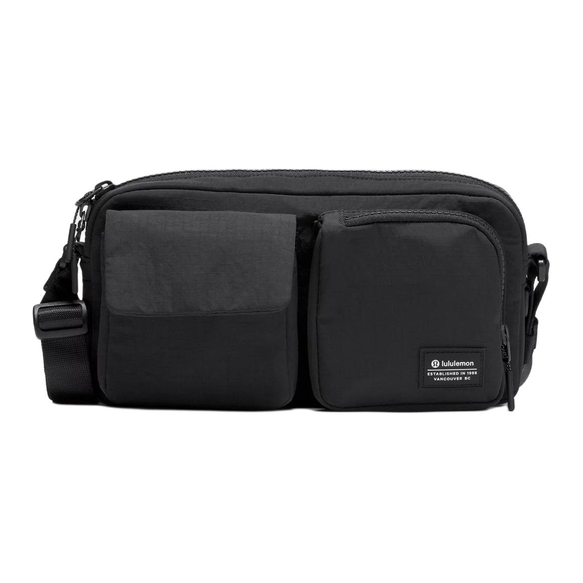

Lululemon Multi-Pocket 2.5L Adjustable Strap Zipper Crossbody Bag Men Bags Black LU9CMCS-0001 Black