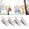 20Pcs Clothes Clips Stainless Steel Clothes Hanging Pins Clamps Home Laundry Underwear Pegs