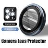 1Set Camera Lens Protector Metal Ring For iPhone 16 15 14 13 12 11 Pro Max 16 Plus 13 12 mini Full Cover Camera Tempered Glass Protective film