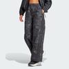 Adidas Future Icons 3-Stripes Woven Tracksuit Bottoms Tie-Dye Print Wide-Leg Sports Pants Women Bottoms Black IM2447