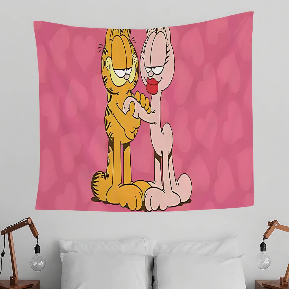 GGarfieldS Animation Tapestry Wall Hanging Tapestry Art Deco Blanket Curtain Hanging At Home Bedroom Living Room Decor