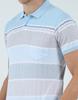 Monte Carlo Mens Striped Collar Neck T-Shirt