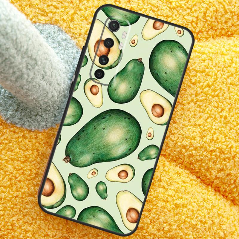 Avocado Pattern Case For Xiaomi 13T 14T 15T 14 15 Ultra 17 Pro Max Cover For POCO F8 F7 X7 Pro F5 F6 X5 X6