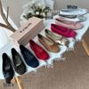 French Retro Ballet Flats: Genuine Leather Square Toe with Bow Design for Women