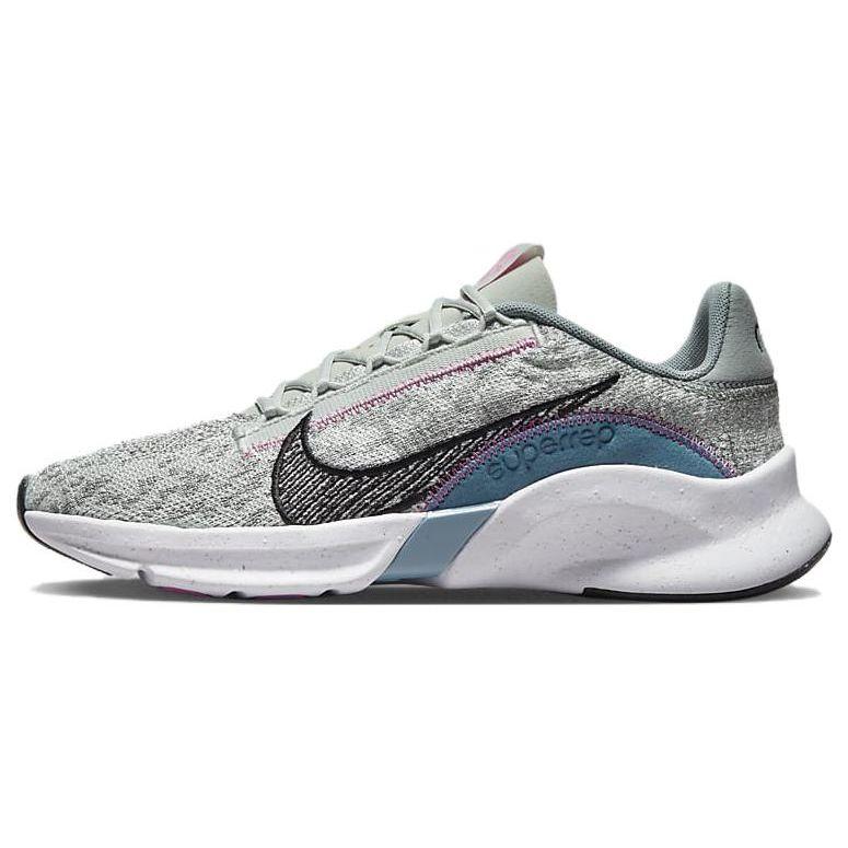 Nike Superrep Go 3 Next Nature Flyknit Shock Absorbing Non-Slip Low-Top Training Shoes Women sneaker Gray DH3393-004