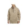 Nike Therma-Fit Ensfarvet Fleece Full Zip Varm Hettejakke Genser Herre yttertøy Khaki DQ4831-247