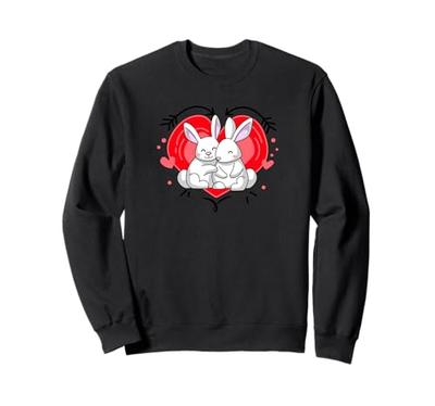 Ich liebe Kaninchen Ich Herz Kaninchen Hase Kaninchen Gummi Sweatshirt