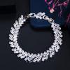S0173 Popular Hand Jewelry Full Of High-End Zircon-Plated 18K White Gold Bracelet