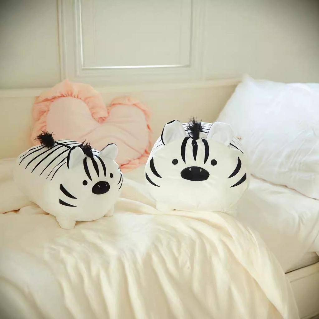 Tiger Creative Zebra Shaped Plush Toy Cushion Pp Cotton Kids Birthday Decor Gift
