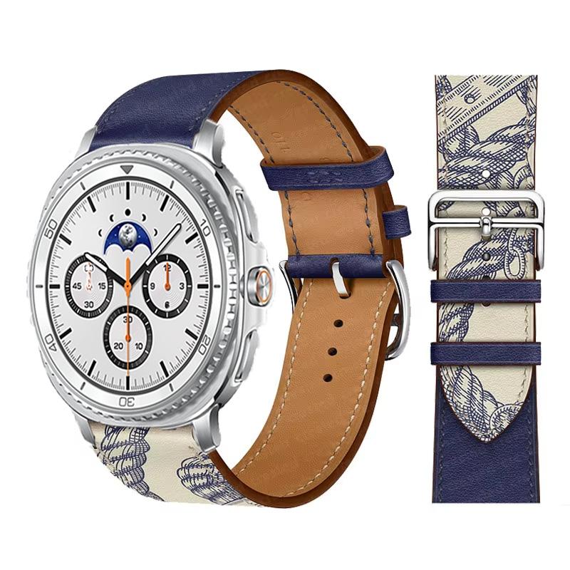 Band for Samsung Galaxy Watch 8/8 Classic/Ultra 2026 47mm 44mm 40mm 46mm Leather Wrist Belt Correa Bracelet Galaxy watch 8 Strap