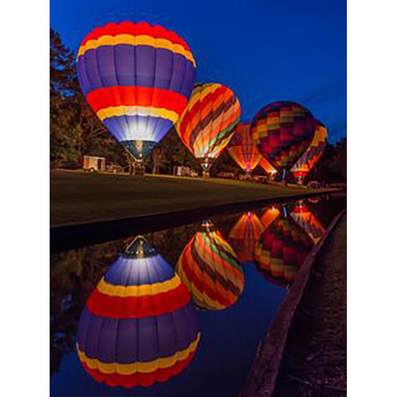 5D DIY Diamond Painting Full Round Drill Craft Kit Diamond Embroidery Balloon Landscape Cross Stitch Mosaic Wall Art Home Decor