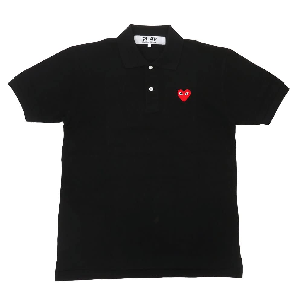 

COMME des MENS RED HEART POLO SHIRT Сорочка поло BLACKxRED [PLAY GARCONS] [M розмір]