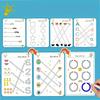 34-Page Reusable Magic Exercise Book Kit | Whole-Brain Development Pen Control Coaching & Painting Enlightenment Writing Skills Learning