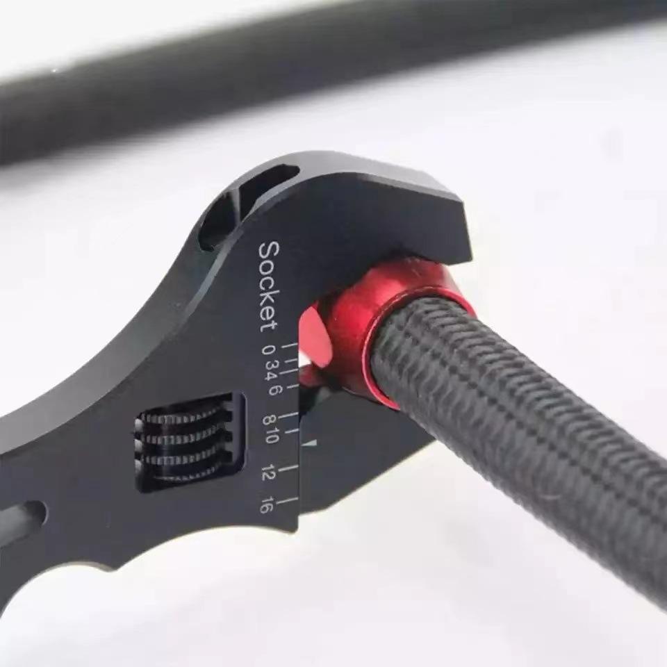 Adjustable Socket Wrench - Aluminum Alloy Multifunctional Universal Spanner for Pipe Nut and Screw Removal.Pipe Wrench.