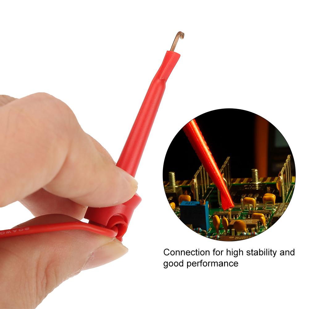 5Pcs Colorful Multimeter Electrical Test Dual SMD IC Silicone   Test Clip Hook