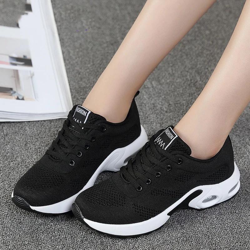 Women Summer Lightweight Sneakers Outdoor Ladies Sports Breathable Mesh Comfort Running Shoes Air Cushion Basketball Shoes