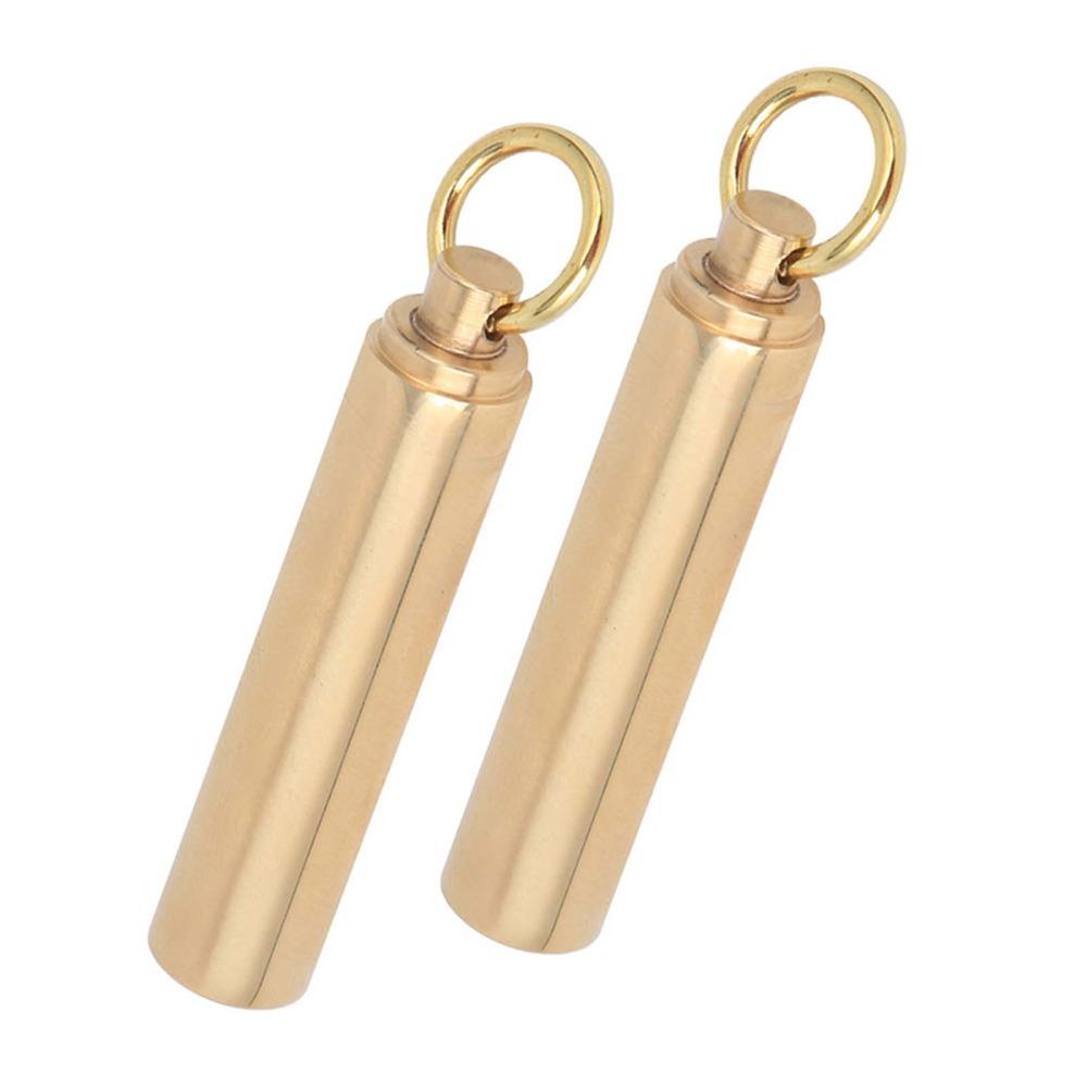 2 Pcs 12mm Portable Container Case With Rings Waterproof Container EDC Container  Hiking Activities