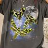 Retro Hawk Moth Shirt, Vintage Moon Insect Tee, Celestial Moth Art, Aesthetic 90s Nature Tshirt, Cottagecore Dark Academia Gift, Moth Lover