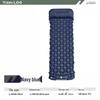 Ultralight Single Sleeping Pad with Pillow, Foot-Pump Inflatable Camping Mat, Moisture-Proof for Outdoor, Tent, or Car Use.