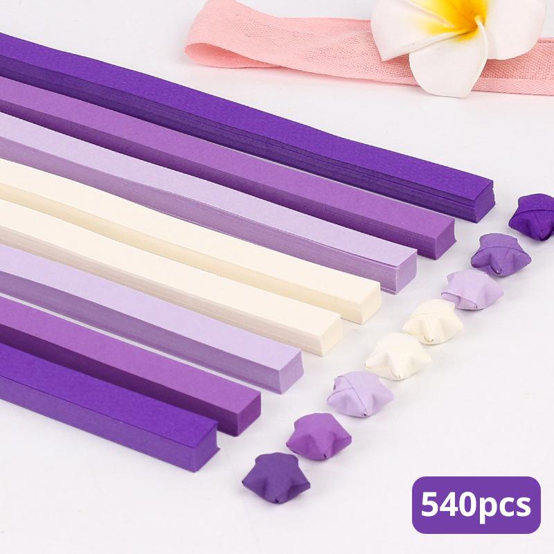 

540 шт. градиент цвета серии звезда оригами длинная полоска оригами DIY креативное оригами предметы ручной работы домашний декор