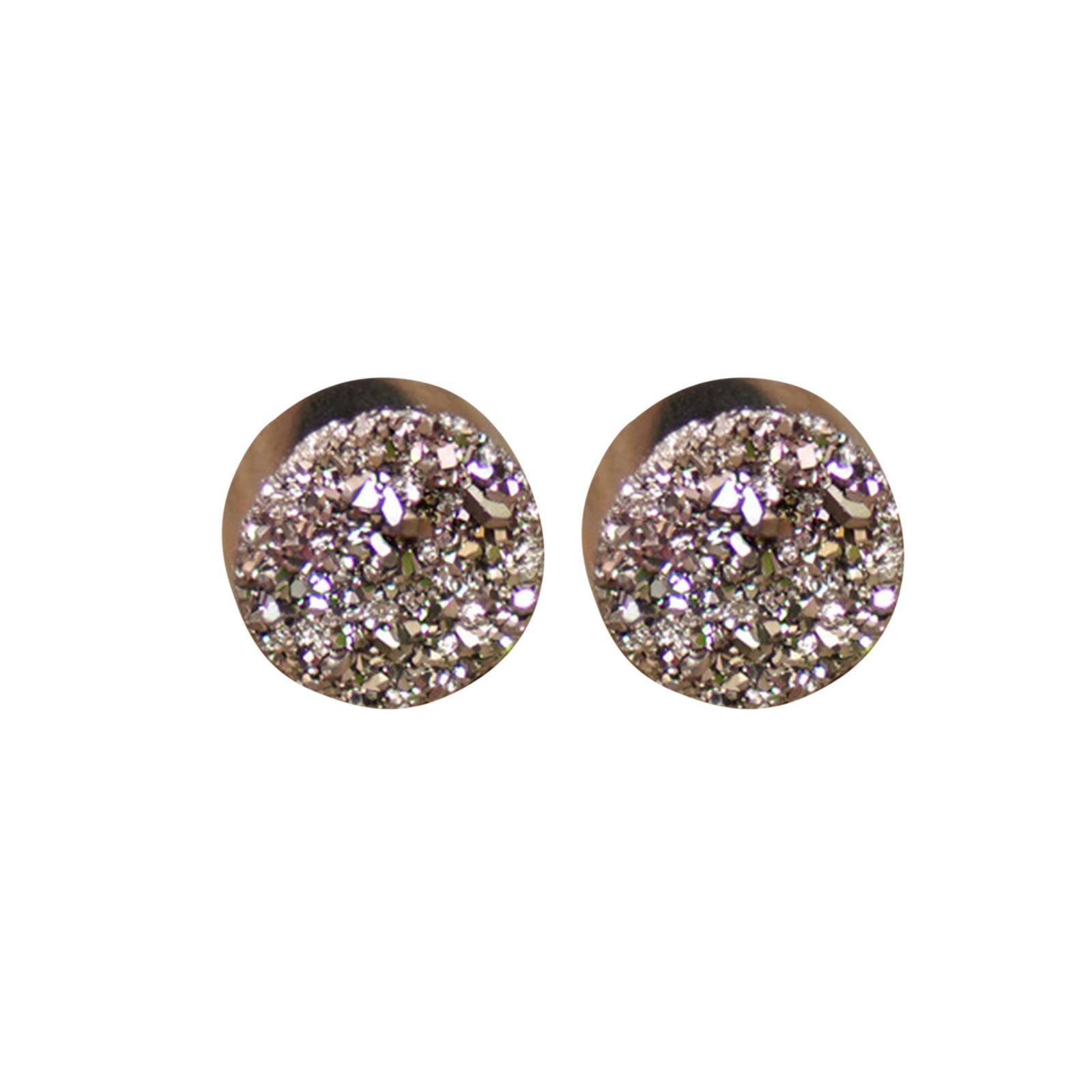 

Серьги на присоске с хрустальными кластерами и магнитами без отверстий, мужские и женские уличные трендовые зажимы для ушей, зажимы для ушей с камнями и кристаллами 6 серебряный