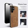 Magsafe Magnetic Luxury Solid Color Leather Lightning Phone Case For Samsung Galaxy S26 Ultra S24 S21 S22 S23 S25 Ultra Plus FE