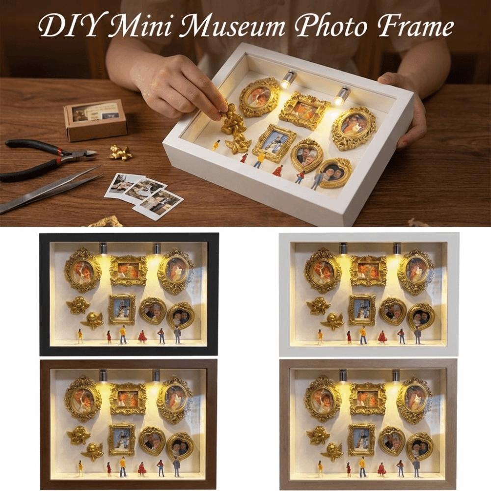 Romantic DIY Mini Museum Photo Frame Vintage Creative Memory Display Kit Memory Display