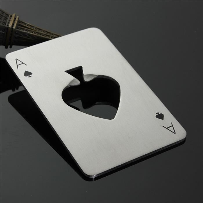Bottle Opener - Demeuble - Poker Spade ACE - Stainless Steel - Elegant - Compact
