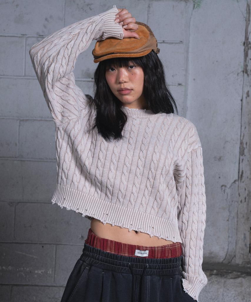 Aejyuttingkeumamaindeu Washed Memory Knit_Beige(W)