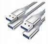 Teeaam USB 3.0 Cable 2m + 3m A Male-Female Aluminum Plugs