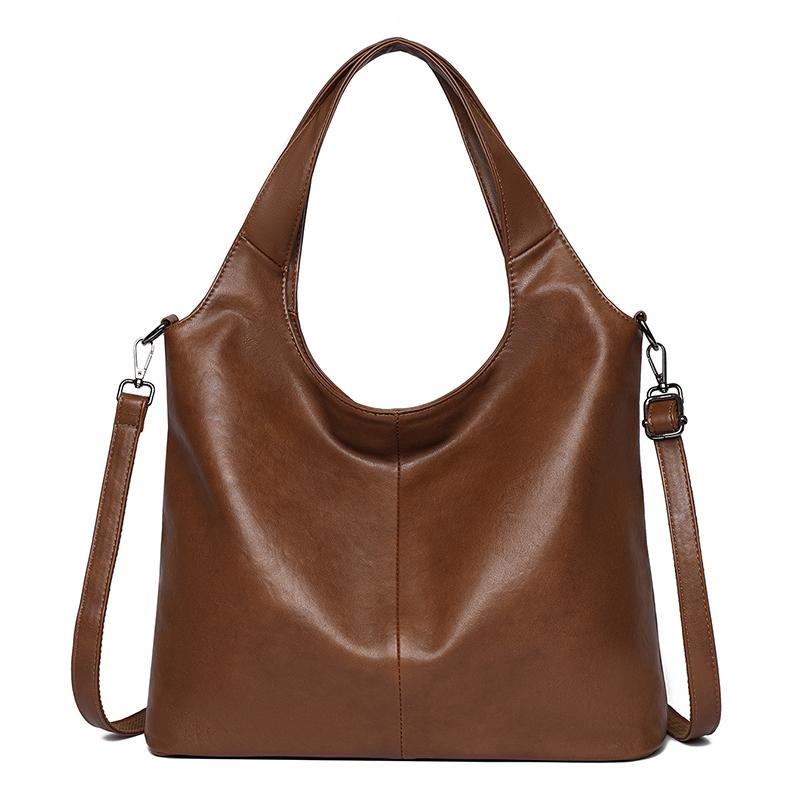 Vintage Women's Tote Bag Large Capacity Shoulder Crossbody Bag Commuter Underarm Bag