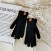 Wool Winter Gloves Fingerless Touchscreen Warm Lace Lambswool Knit Gloves Autumn Winter Adult
