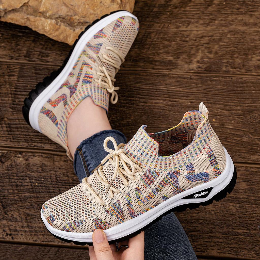 Tennis Shoes for Women Running Sneakers Non Slip Walking Sneakers Gym Workout Athletic Sport Casual Shoes Women's Breathable Work Knitted Shoes