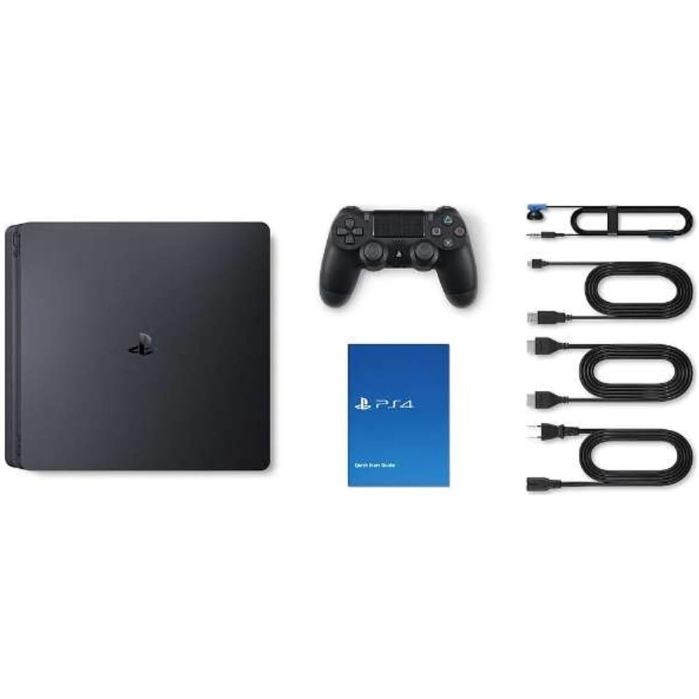 [Produkt odnowiony] SONY PlayStation 4 Jet Black 500GB (CUH-2100AB01) PlayStation 4 PlayStation...