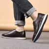Fashion New Casual Business Men's Solid Color Oxford Shoe Fashionable And Breathable Driving Shoe Comfortable And Anti - Slip Flat Shoes