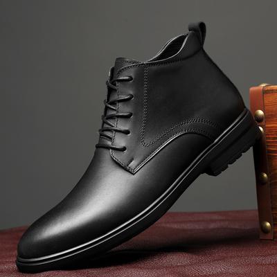 Ανδρικές Μπότες από Γνήσιο Δέρμα Casual Business Παπούτσια Oxford Ανδρικά Ενήλικα Φθινοπωρινή Χειμερινή Μόδα Ζεστά Υπαίθρια Παπούτσια Χιονιού Μποτάκια Βασικά για Ντύσιμο
