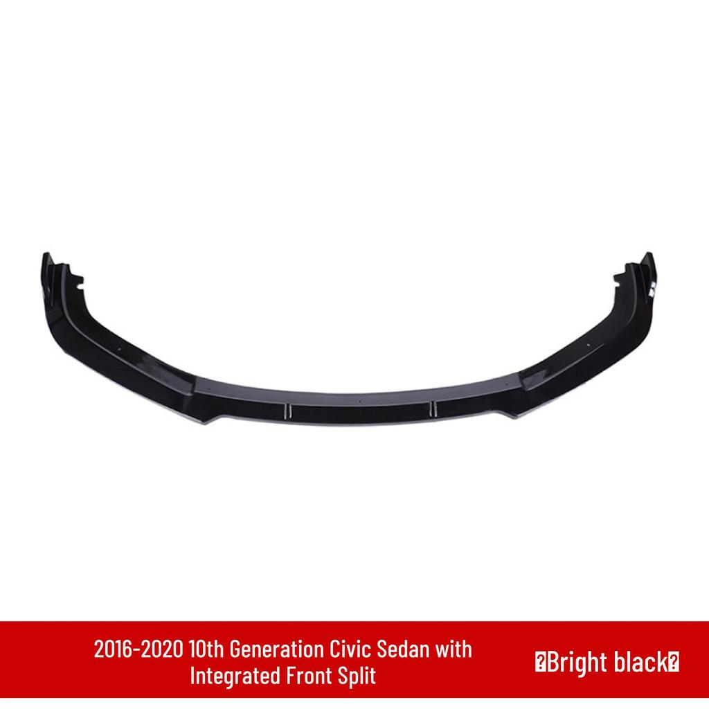 Civic 16th-20th Gen Front Lip Splitter & Rear Spoiler Kit with Double/Single-Layer Side Skirts