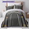 Muslim Pattern Bedding,Quilt Set Quilt Cover Pillowcase Home Birthday Gift (1 * duvet cover + 2 * pillowcase, without core)