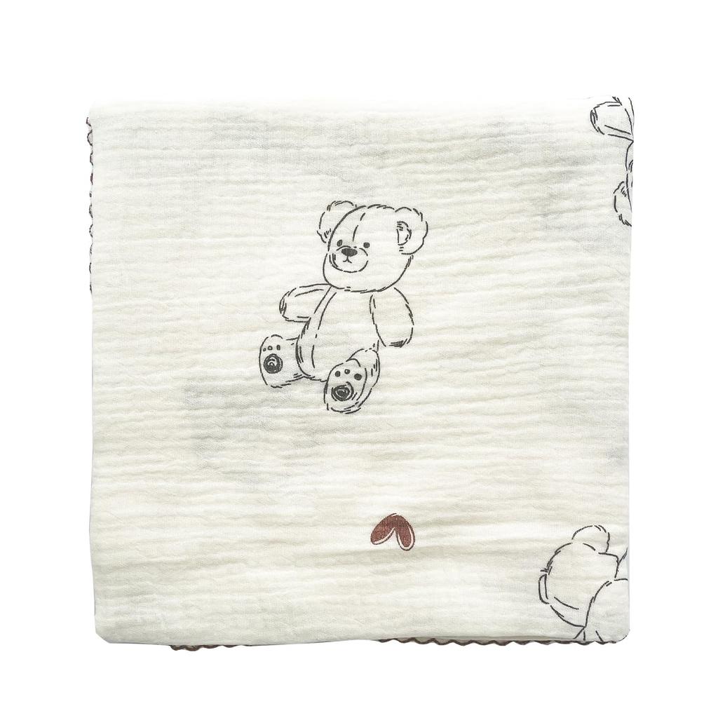 Baby Double Cotton 100cm X Baby Nursing Baby Gift Swaddle, Gauze, 100cm, Blanket, Cover, Absorbent, Quick-Drying, Newborn,