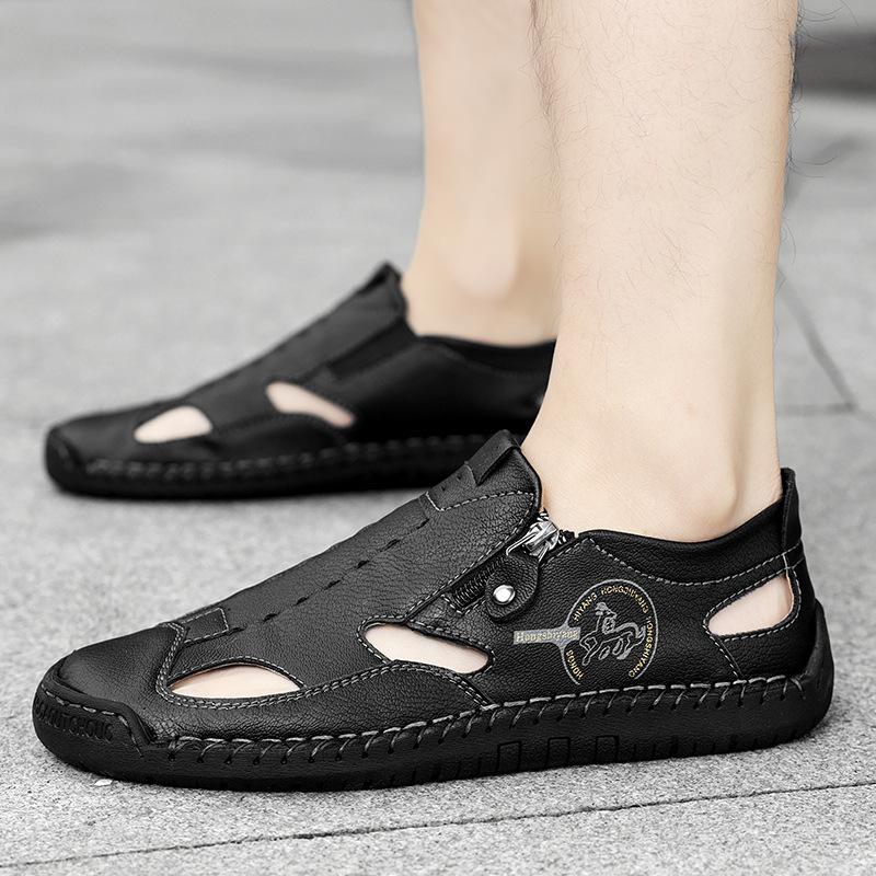 2025 Popular Sandals Men's Summer New Outer Wear Men's Shoes Bag Head Beach Shoes Casual Breathable Cool Slippers