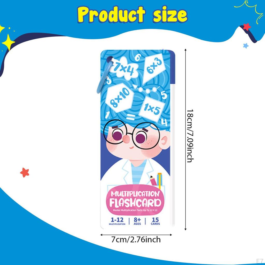 Kids Math Flash Cards Kindergarten Home Reusable Lightweight Flashcards