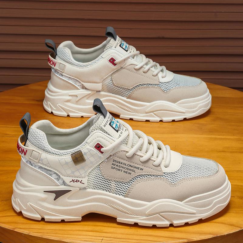 Fashion Men's Shoes Summer Breathable Soft Sole Comfortable Casual Sports Running Shoes Fashionable Low Top Work Shoes Walking Shoes