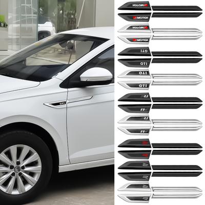 Lot de 2 autocollants décoratifs pour carrosserie, aile, porte latérale, pour Rline, Beetle, Touareg, Tiguan, Touran, CC, Golf