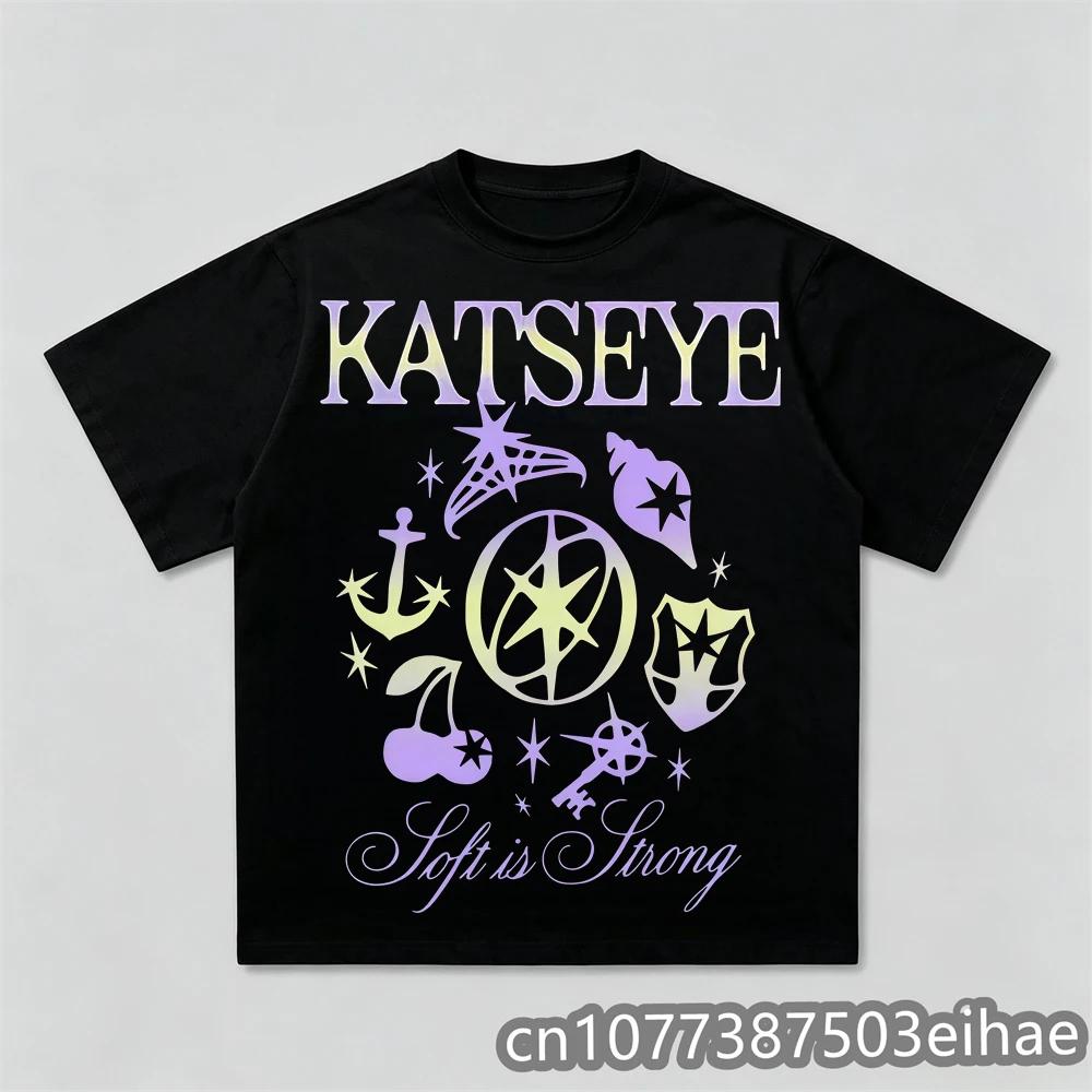 Unisex Y2K Vintage Katseye Kpop The Beautiful Chaos Tour TShirt Cotton Graphics Short Sleeve Streetwear Fashion
