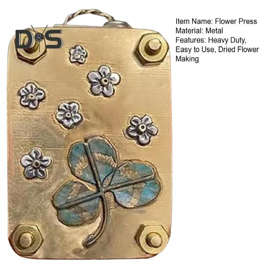 Mini Metall Blomsterpress Form DIY Torkade Blommor Växter Tillverkning Pressverktyg Blomsterpress Konstbräda Barn Vuxna Nybörjare Blomsterhantverk Älskare Gåva