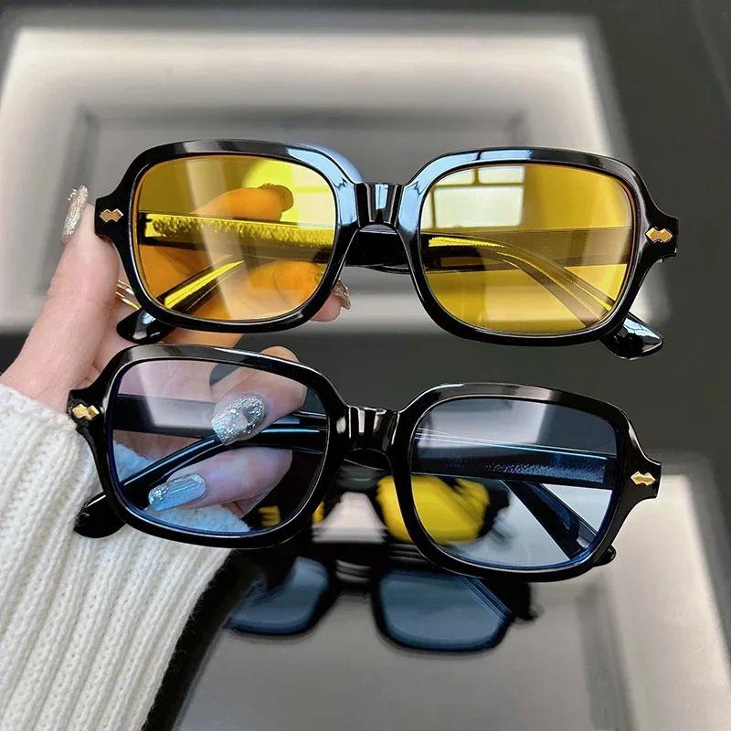 Luxury Square Sunglasses Women Brand Designer Retro Sun Glasses Female Vintage Fashion Mirror Outdoor Shades
