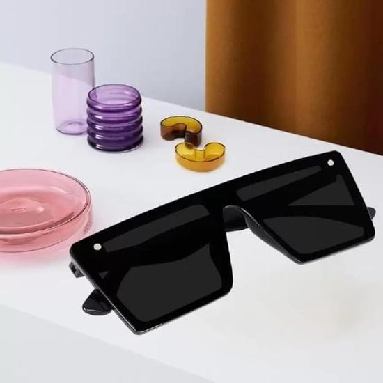 Sheomy Unisex Combo offer pack of 4 shades glasses Square Sunglasses Rectangle Retro Vintage Narrow Women::Men ,11940-50